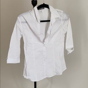 Work shirt. Short sleeve. Polka dot.